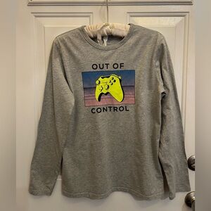 🎮GAP “OUT OF CONTROL” long sleeve tee Youth • Tween • Teen XXL✨